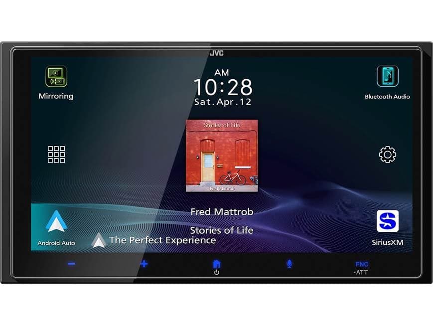 JVC KW-M795BW 6.9" HD Digital Multimedia Receiver with Wireless CarPlay and Android Auto